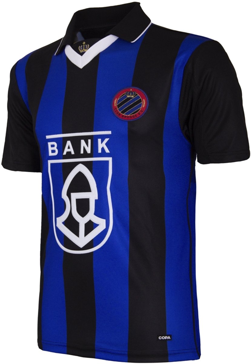 COPA - Club Brugge 1998/99 Retro Voetbalshirt - Heren - Blauw/Zwart - M