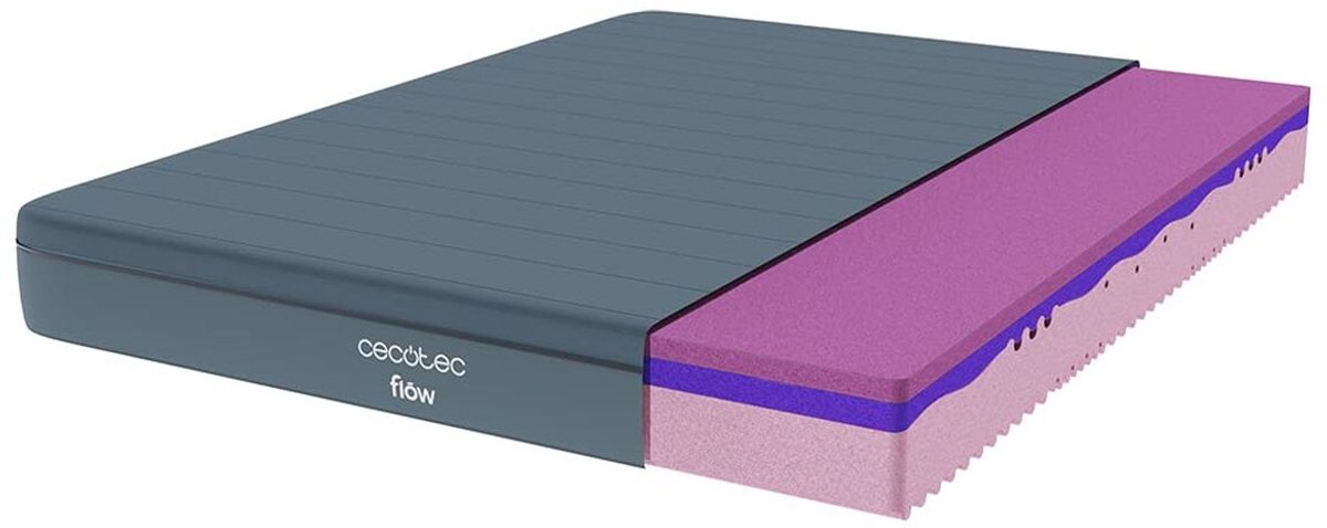 Visco-elastisch matras met hoes Cecotec Flow Genuine 135 x 190 cm