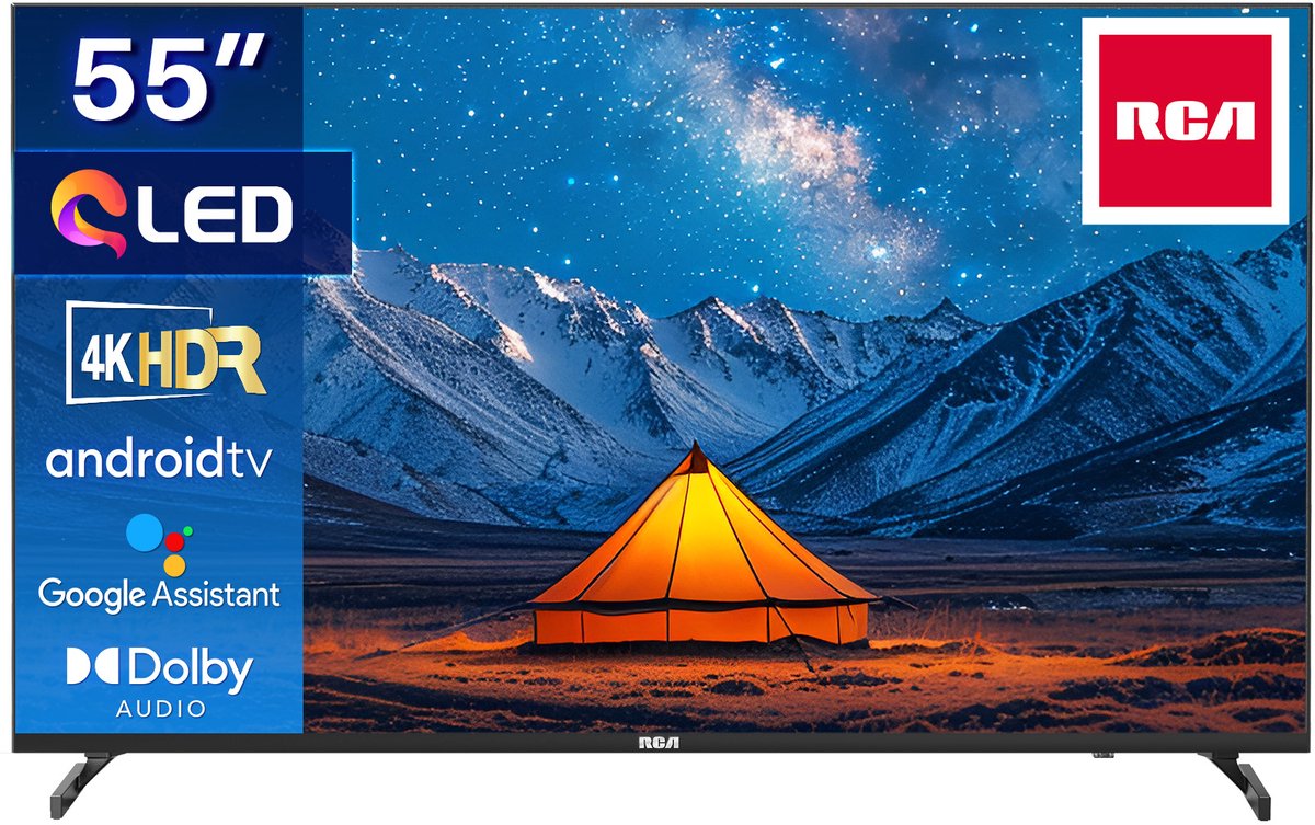 RCA Android Smart TV - QLED 4K UHD - 55 inch/140 cm - RCA - €309,00