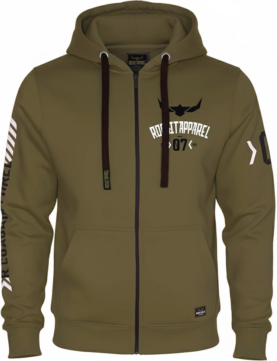 Heren Hoodie Met Rits - Kaptrui Met Fleece Voering - Maten S-5XL - Grijs, Marineblauw, Zwart
