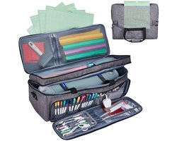 Draagkoffer met Matopslag voor Cricut Explore Air 2, Maker, Maker 3 en Explore 3 - Opslag voor Gereedschap en Accessoires