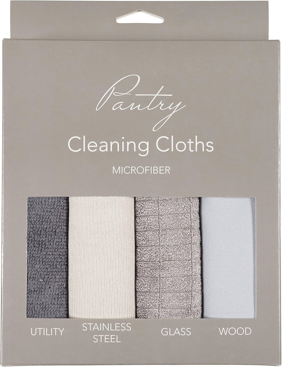 Multifunctionele Microfiber Schoonmaakdoekjes - 4-pack Reinigingsdoeken 15 x 18 inch