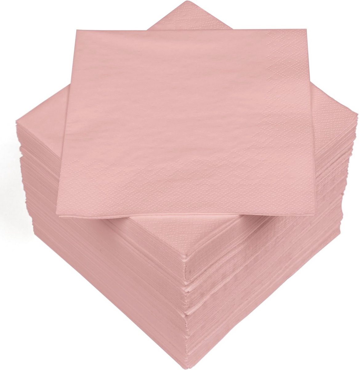 Roze 3-laagse servetten 33 x 33 cm - 100 stuks