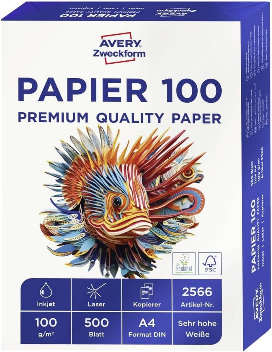 Hoogwaardig A4 Printerpapier - 500 Vel, 100g/m2 - Geschikt voor Alle Printers