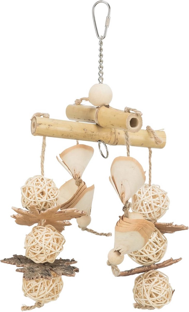 Natuurlijk Speelgoed Bamboe Rotan Hout 31 cm voor Vogels
