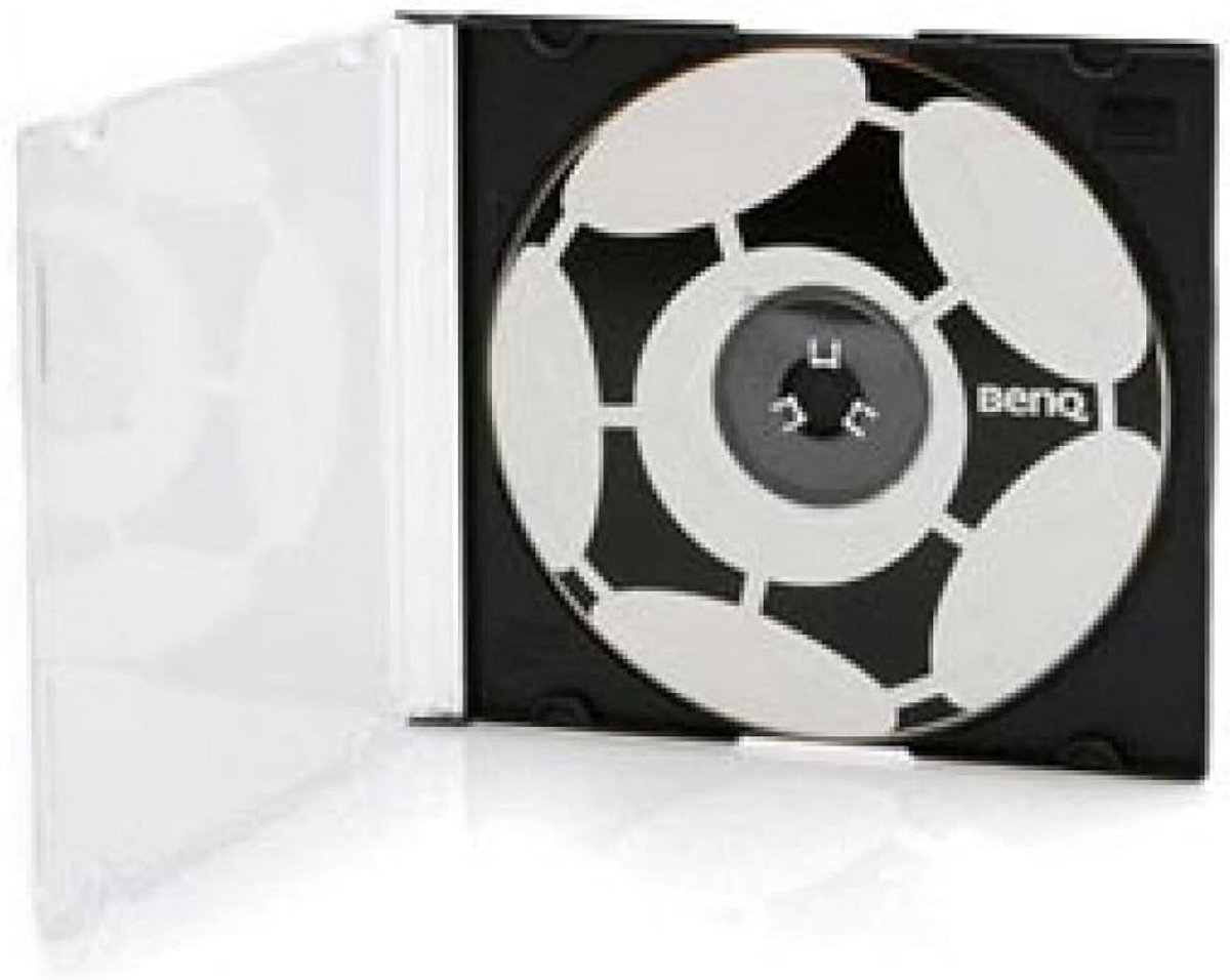 SlimCase CD-doos (100 stuks) zwart - Ideaal voor archivering en opslag