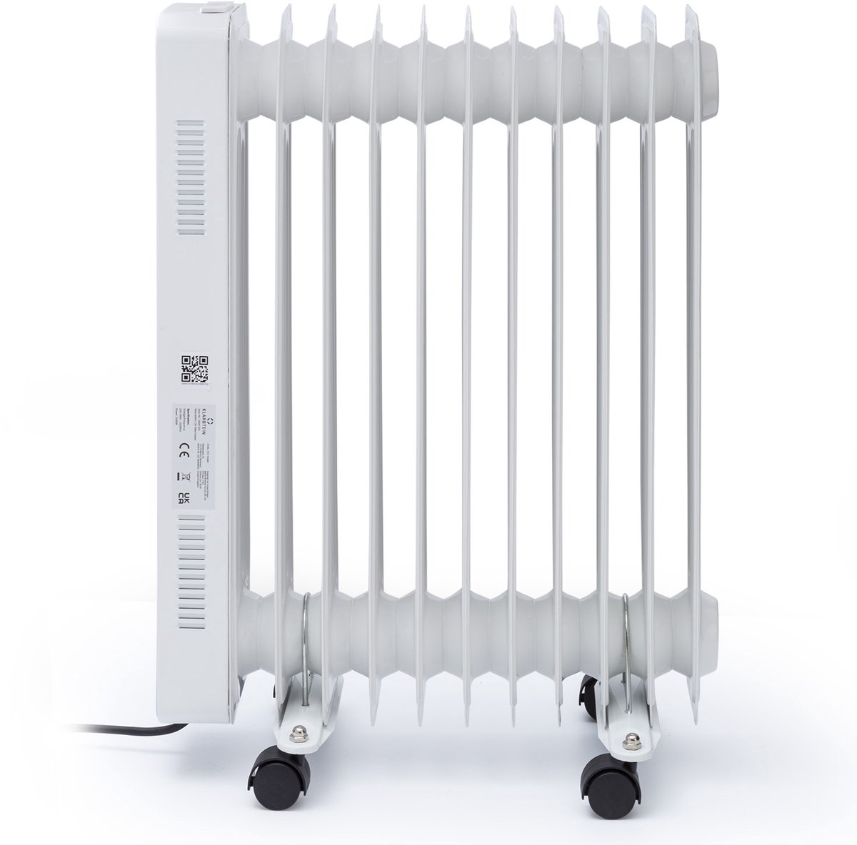 Bol.com Klarstein olieradiatoren, elektrische radiatoren, stille olieradiator 2500 watt, draagbare elektrische radiatoren, radia... aanbieding