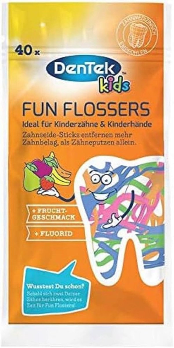 Flossticks voor Kinderen met Vruchtensmaak - Antislip Grip - Kleurrijk