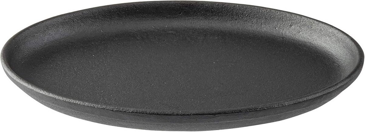 Ovale Sizzle Platter van Gietijzer - 23,5 x 17,5 x 1,9 cm