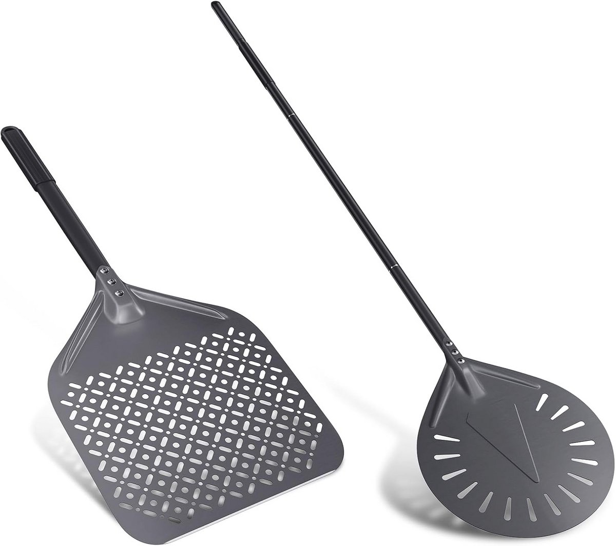 Set van 2 Professionele Aluminium Pizzascheppen - 30 cm en 9 inch