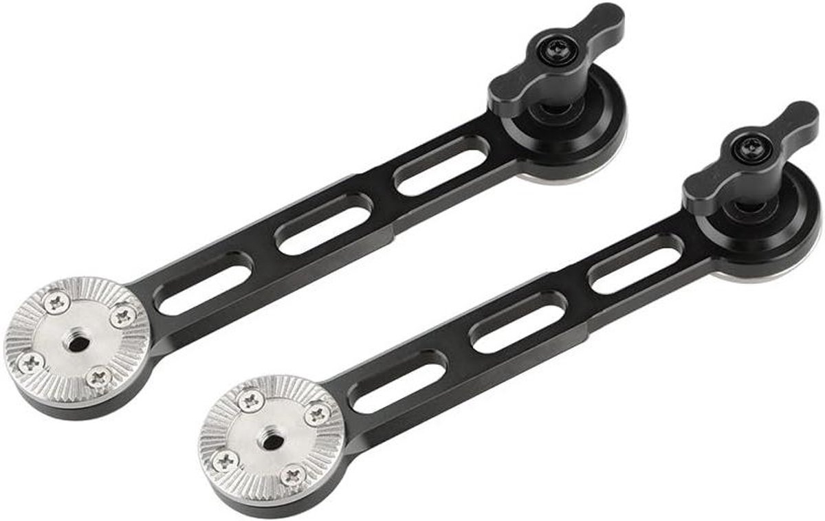 Allecta - Handgrip extender met rozet standaard accessoire voor camera - Verbeterde grip - Duimschroeven - 2 stuks