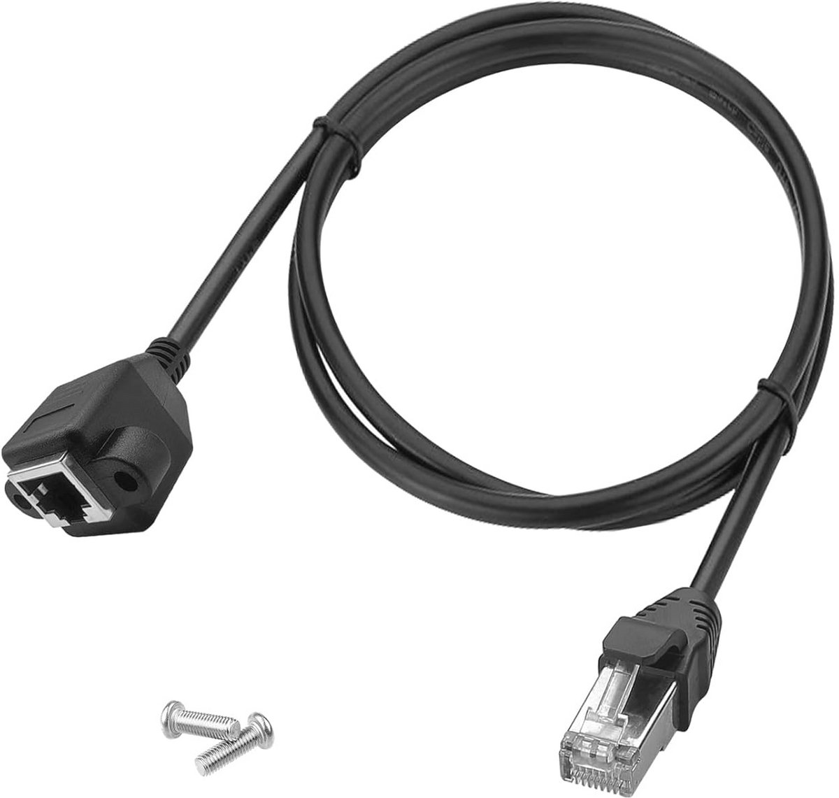 RJ45 Male to Female Ethernet Adapter - 0.5m Netwerkkabel