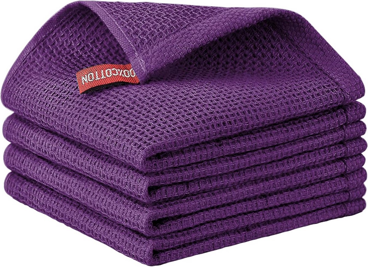 100% Katoenen Vaatdoeken - 4-Pack Superzacht en Absorberend