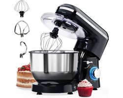 Quvo® Mixer met mengkom - Mixer - Mixer met mengkom keukenmachine -Zwart - 39 cm x 34 cm x 22 cm