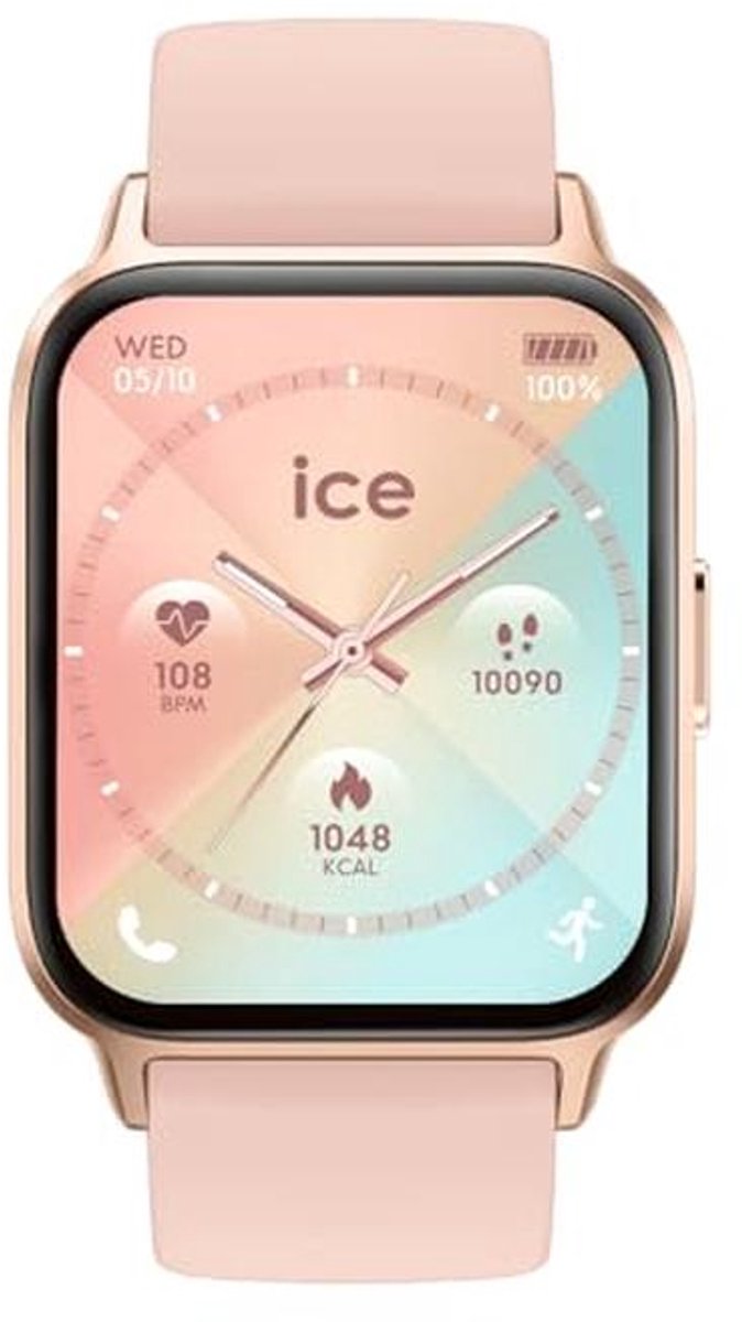 Connected Sports Watch met AMOLED Scherm en GPS - Siliconen Sporthorloge