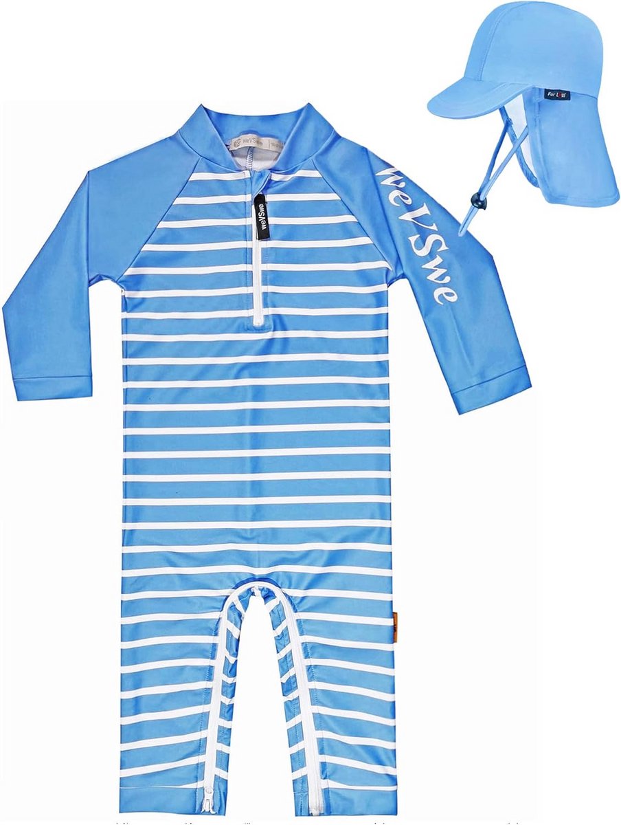Babyzwempak UPF 50+ met Lange Mouwen en Kruisrits