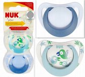 Nuk Fopspeen Space Siliconen 0-6 mnd 2 stuks