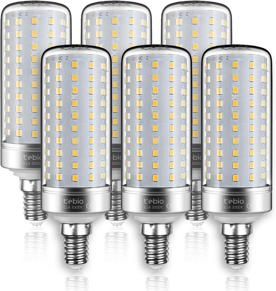 E14 LED Gloeilampen 3000K Warm Wit 25W Kaarslampen - Verpakking van 6