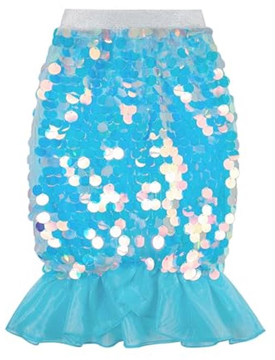 Pailletten Zeemeerminrok voor Meisjes - Elegante en Fijne Pasvorm voor Feest en Speelplezier