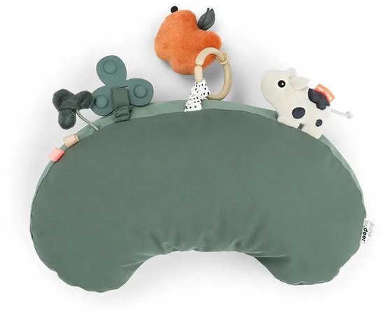 Done By Deer Activiteiten Kussen - Tiny Farm Green van Done by Deer — afbeelding 2