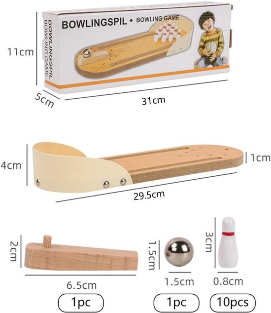 Ensemble De Bowling Enfant – 10 Quilles Et 2 Boules – Plastique Léger – Jeu Intérieur/Extérieur – Dès 2 Ans