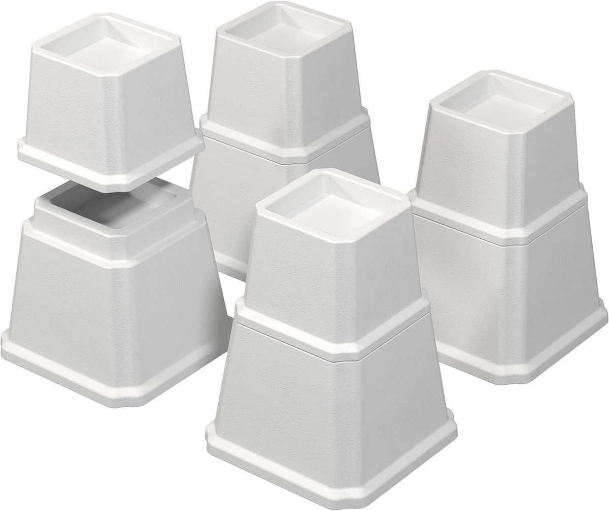 Bedverhogers 17,8 cm Heavy Duty - Verstelbare Hoogtes van 7 of 4 Inch - Set van 4