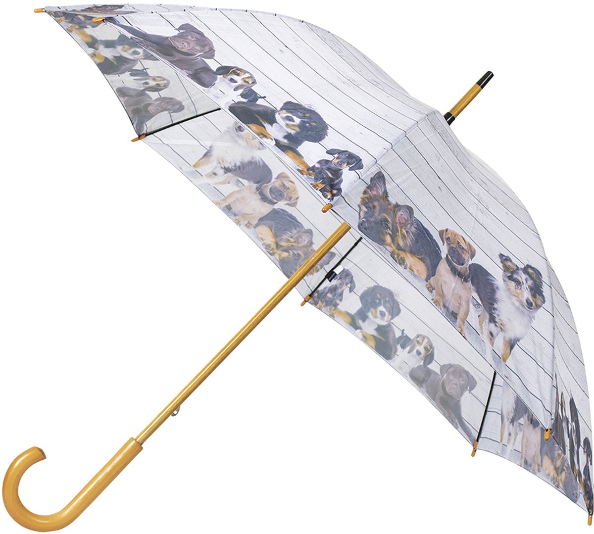 paraplu steigerhout puppies 105cm