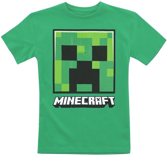 T-shirt Kinder Minecraft - Kids jusqu'à 4 ans - Creeper Face Green