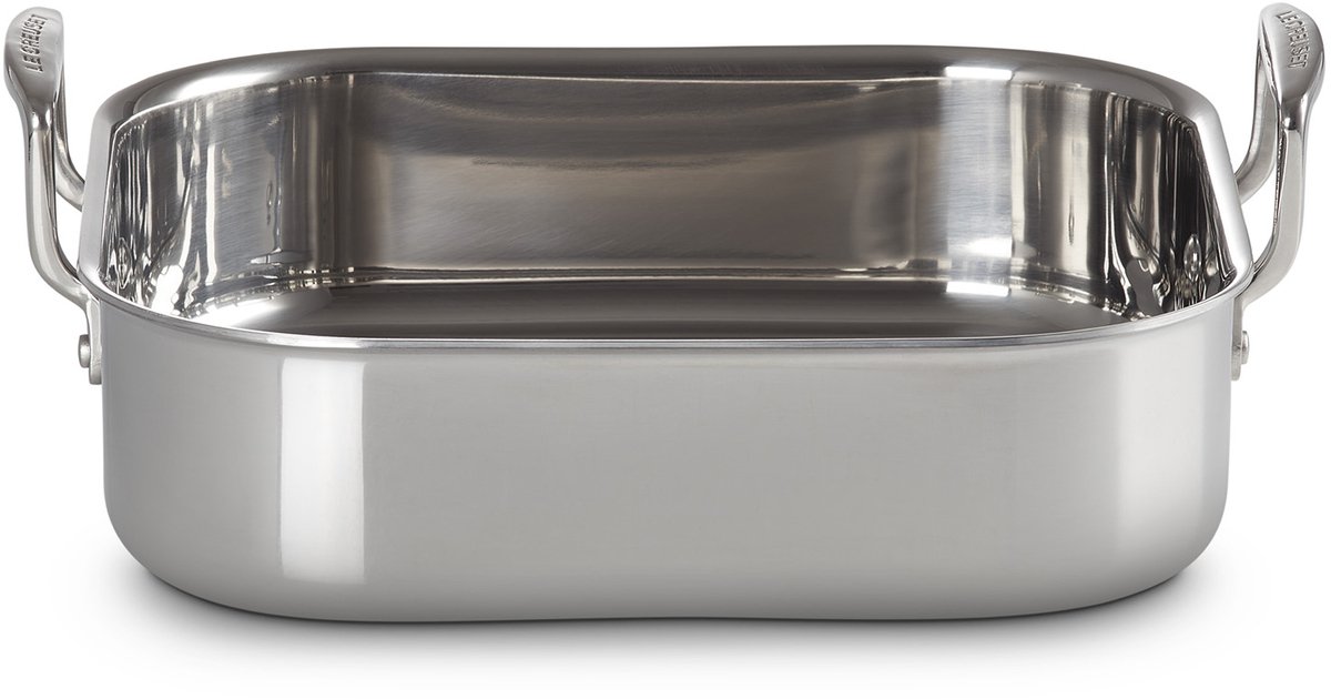 Le Creuset RVS Braadslede vierkant Ø 26cm
