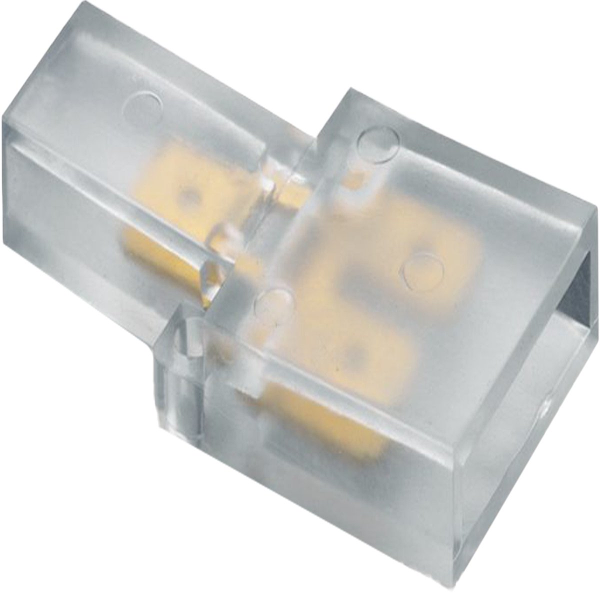 REV platte stekker splitter, transparant, 6,3 x 0,8 mm, 3 stuks
