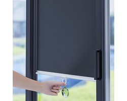 Verduisteringsrolgordijn zonder boren - Tijdelijke zonwering met zuignappen voor alle raamtypes