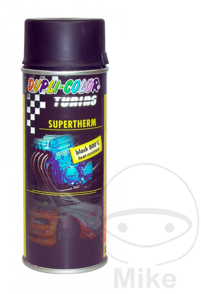 Dupli-Color supertherm hittebestendige lak zwart - 400 ml.