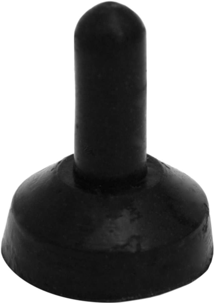 10x Waterdichte Siliconen Schakelkap Voor Tuimelschakelaars - Zwarte Rubber Beschermkap Tegen Water Stof En Vuil - Binnenmaat 5,5mm X 15mm - Buitenmaat 11,7mm X 15,5mm - M6 0,75 Schroefdraad - Verkoopeenheid 10 Stuks [09011]