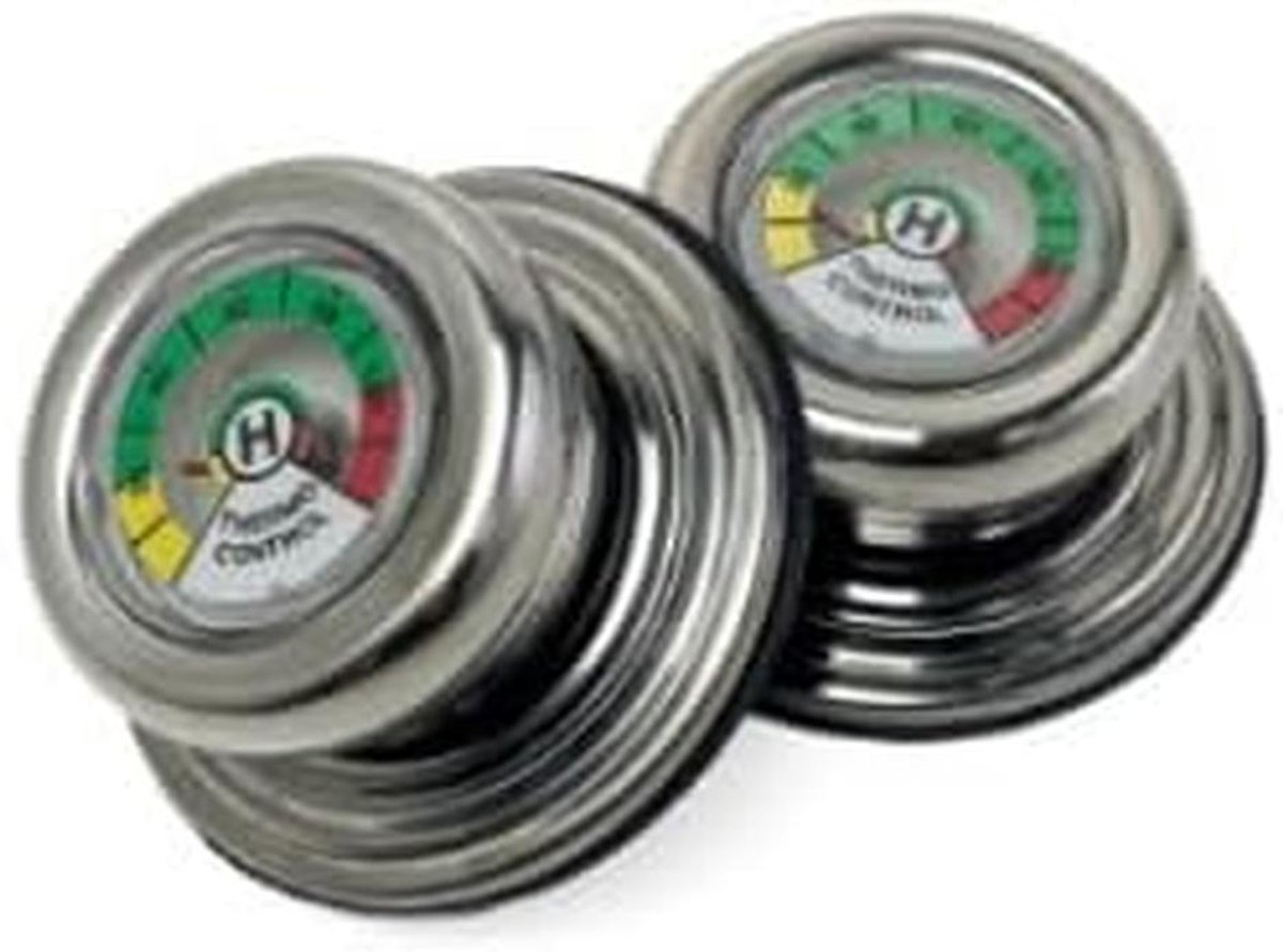 Pannengreep met thermometer - 3 stuks - universele dekselknop - 5 mm draad