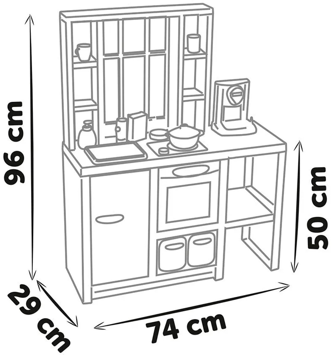 Smoby - Loft Keuken Bruin - Speelkeuken — afbeelding 5