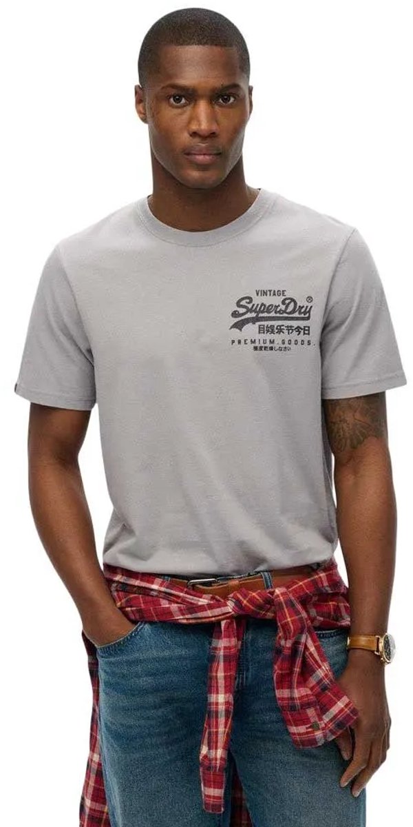 Superdry Vintage Logo Tokyo Relaxed T-shirt Heren T-shirts Grijs
