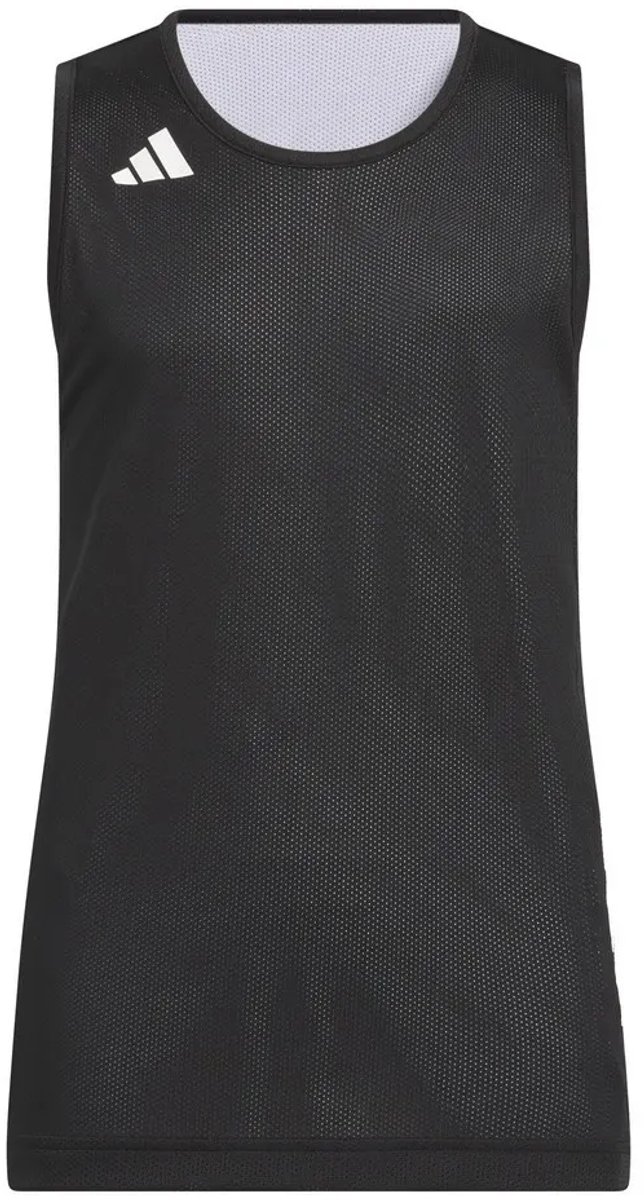 Adidas 3g Speed Reversible Basketball Aeroready Junior Mouwloos T-shirt 7-8 Years Kinderen Zwart