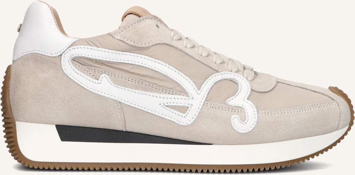 Fred De La Bretoniere Yentl Sign Sneakers - Suède - Dames - Beige - Maat 38