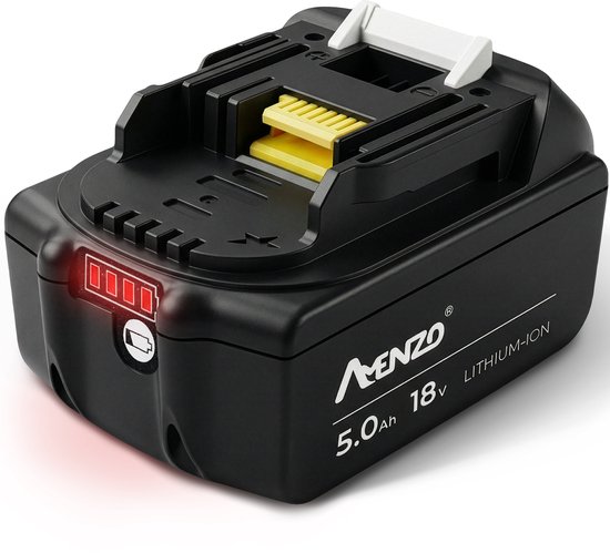 Amenzo® - 5.0Ah 18V Accu - Geschikt voor Makita® - 5000mAh - LED Indicatie - Li-ion Accu - BL1850B