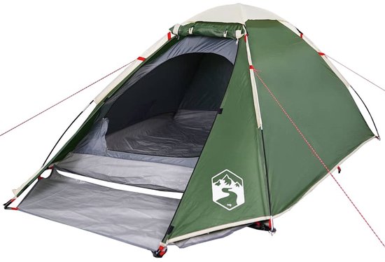 vidaXL Koepeltent 2-persoons waterdicht groen Kampeertent - Tent - Koepeltent - Tweepersoons Tent - Campinguitrusting van Vidaxl — afbeelding 5