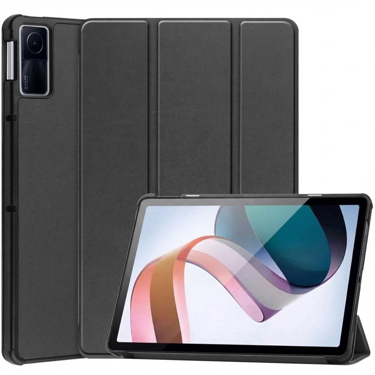 imoshion Tablet Hoes - Geschikt voor Xiaomi Redmi Pad - Trifold Bookcase - Zwart