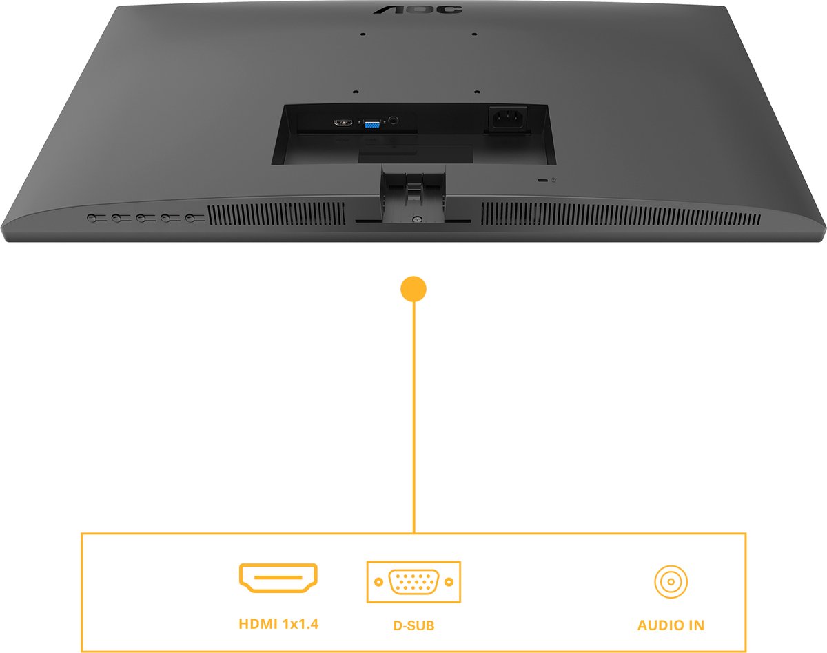 AOC 24B3HMA2 24" Full HD IPS Monitor 100Hz 1ms MPRT Adaptive Sync Speakers Randloos Design - Afbeelding 5