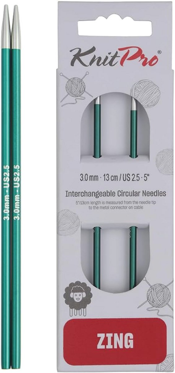 Interchangeable Circular Needles 5" (13cm) | 3mm