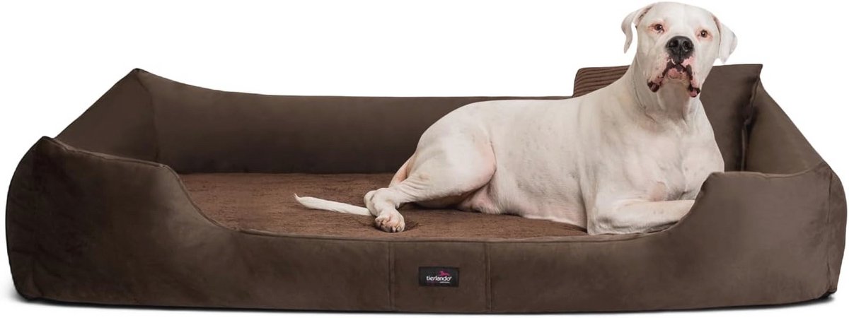 Orthopedisch hondenbed Vincent | Hoogwaardige velours en corduroy | Medium tot oversized hondenmand