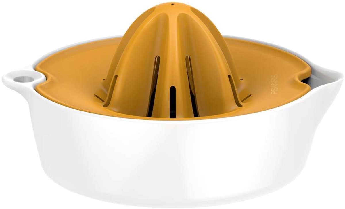 Fiskars Functional Form sinaasappelpers oranje-wit