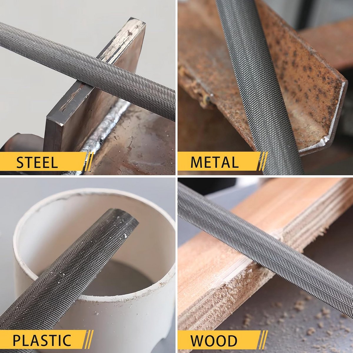 10 inch Halfronde Metalen Vijl - Professionele Gereedschapsslijper voor Doe-Het-Zelf en Professionals