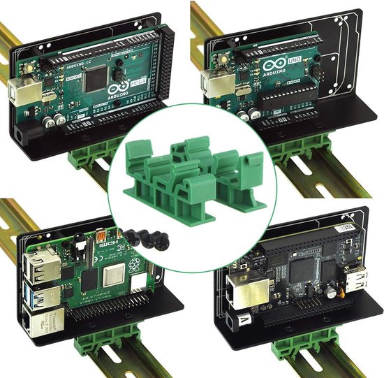 DIN-rail Montage-adapter Set – 10 Stuks PCB-beugels Voor 35 Mm C45-rail, Inclusief Houders En Schroeven