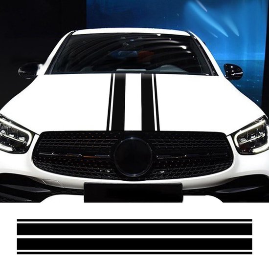 E-Ambar - Auto body strepen stickers voor sportieve decoratie, set van ...