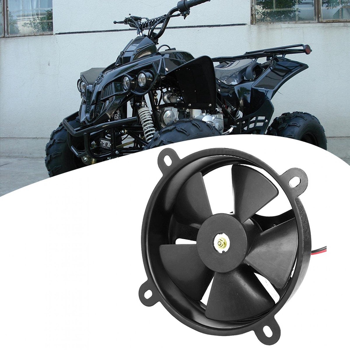 6 Inch Radiator Thermo-Elektrische Koelventilator 150C 200Cc Geschikt Voor Quad Dirt Bike Atv Buggy Weg Kamer Naar Kamer Houtkachel Open Haard Circulatie