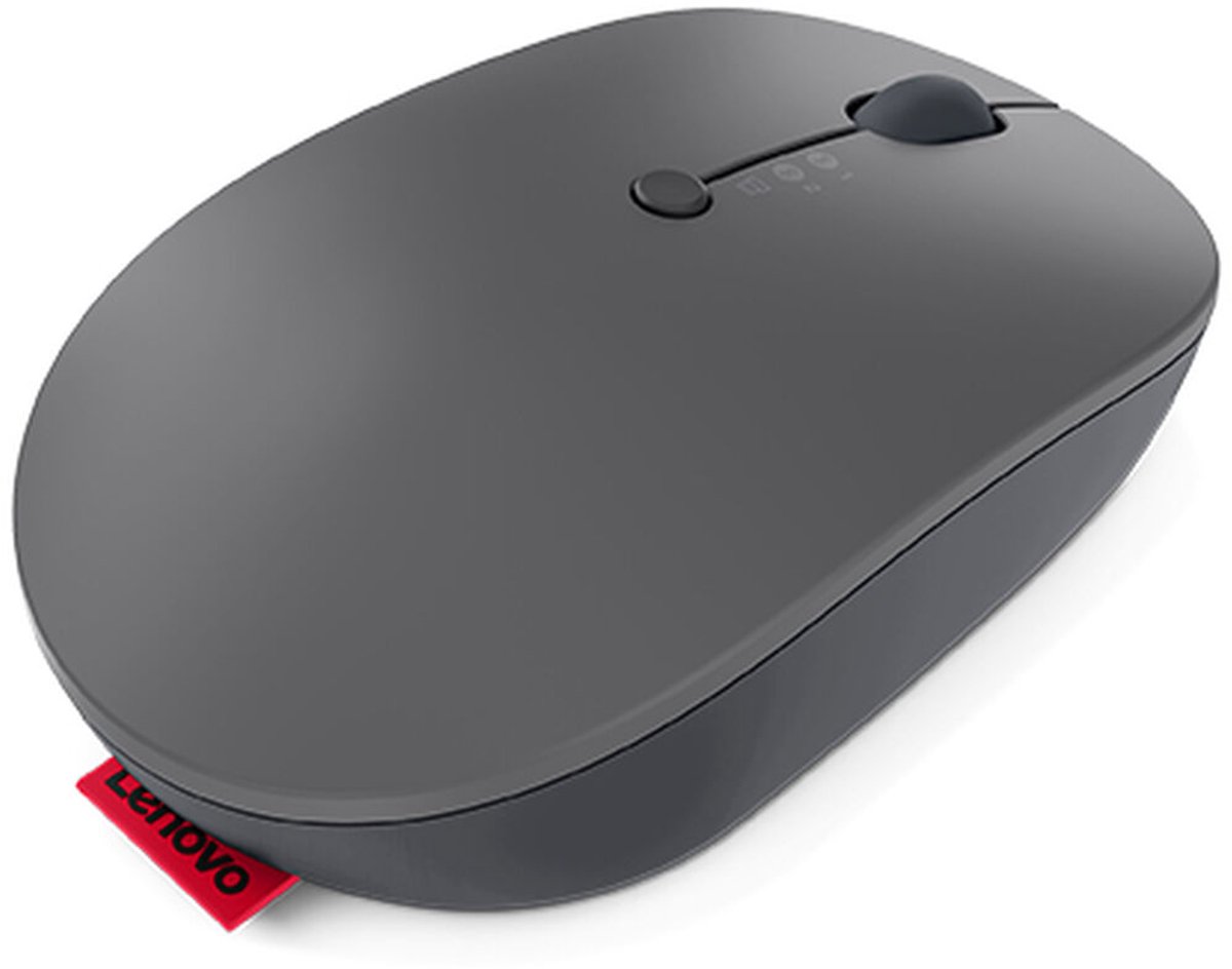 Lenovo Go Wireless Multi Device Muis – Draadloos – Optisch – Grijs – 3 Toetsen – 2400 dpi